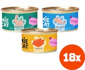 Tommie the Cat - kattenvoer natvoer - verse mousse mix smaken - hoog eiwit/sterilized - voordeel verpakking - 18 stuks - 85 gram per stuk - zonder suiker en graanvrij