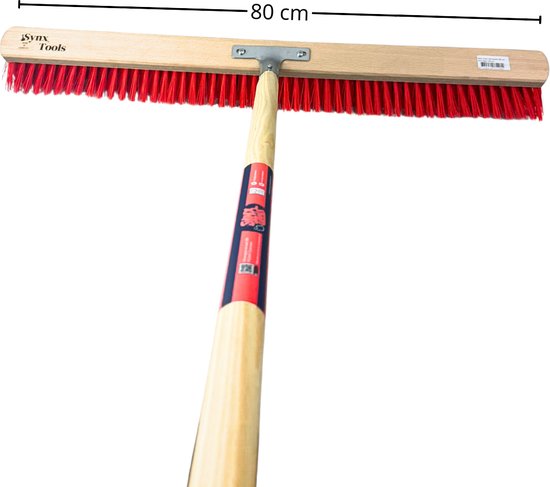 Synx Tools Stal bezem 80cm incl. Steel 150 cm - Kunststof bezem - Straatbezem - Bezemsteel - Schrobborstels - Bezems - Buitenbezem - stalbezem - Nylon van Synx Tools — afbeelding 3