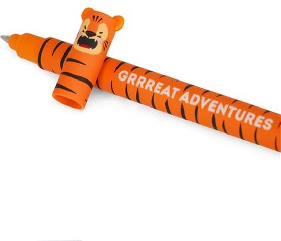 LEGAMI ERASABLE PEN TIJGER MET ORANJE INKT