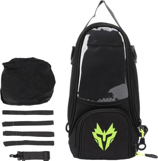 Brandstof tanktas Motorfiets - Magnetische Tankzak Oxford Stof - Hoge Sterkte - 4.5L Grote Capaciteit - Navigatiepakket voor Motorfietsen - Fluorescerend geel .