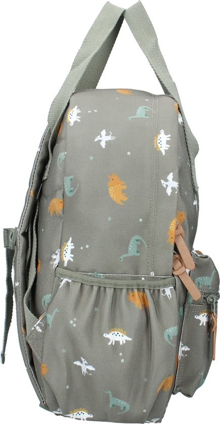 Kidzroom Small Talk Rugzak - Kinder rugzak - 11.7 l - 36 x 27 x 12 cm - Dino's - Groen