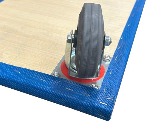 Kortpack - Meubelhondje 72cm lang x 48 cm breed - 1 stuk per verpakking - Antislip bekleding - Meubelroller - Draaggewicht: 300KG - 4 Rubberen Draaibare Wielen - (099.0065)