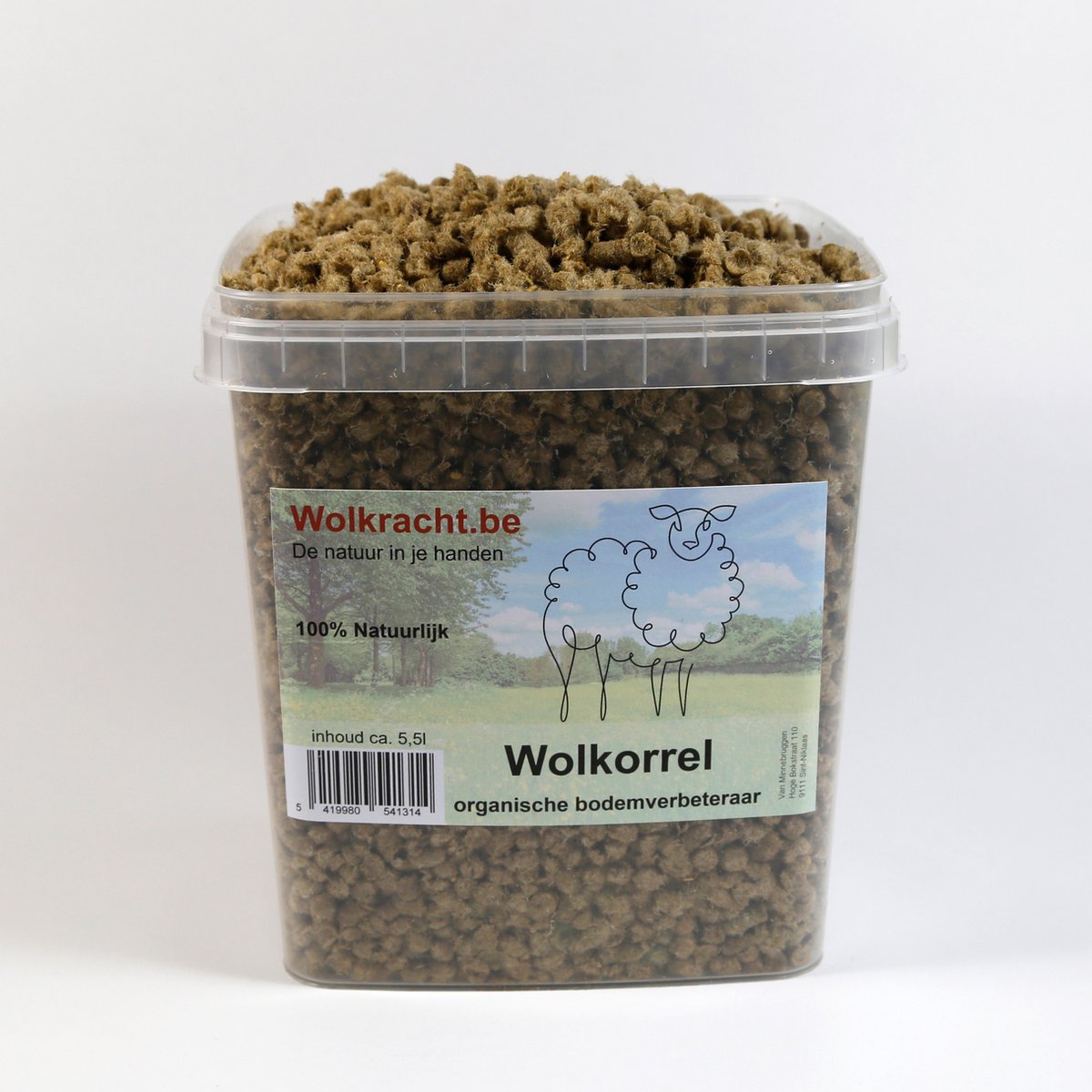Wolkracht - Wolkorrels - Wolpellets - Organische bodemverbet