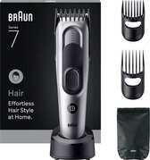 Bol.com Braun Haartrimmer Tondeuse Series 7 HC7590 + 5 Tools - Levenslang Scherp Scheerblad - 17 Lengtes - Grijs aanbieding