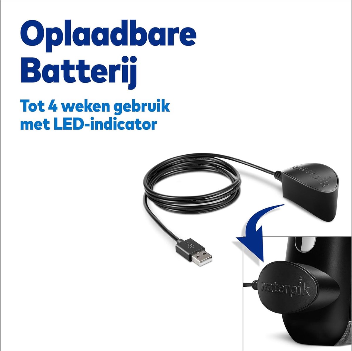 Waterpik Waterflosser Draadloos Advanced WP-582EU Black thumbnail 4