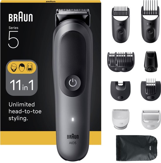Braun All-in-One Series 5 AIO5560 Style Kit – Baardtrimmer, Tondeuse en Lichaamstrimmer in 1
