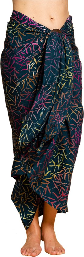 Sarong PANASIAM En Viscose - Paréo Multifonction - Serviette De Plage - Design Wax Batik