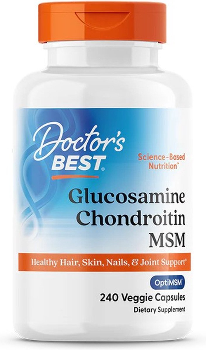 Goedkoopste Doctor's Best Glucosamine, Chondroïtine en MSM - 240 Capsules - Voedingssupplement