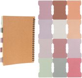 420 stuks kleverige indextabbladen, gekleurd boek gekleurde indextab, 2,5 x 2,8 cm, boek kleverige tabbladen, herpositioneerbare pagina-etiketten voor opslag, map, organizer, paginamarkeringen (70