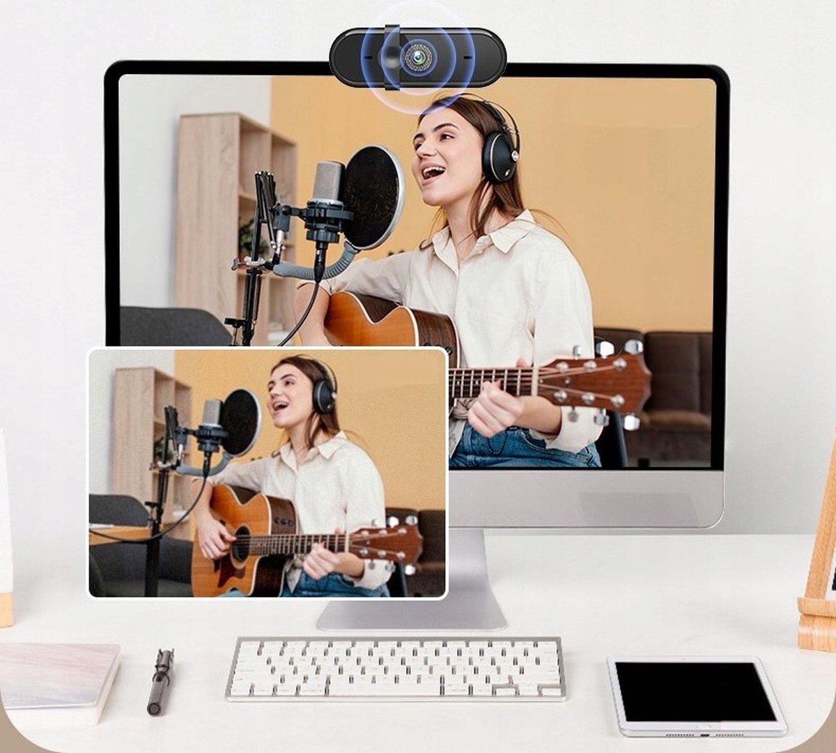 Zenwire W6 Webcam: Full HD 1080p, autofocus, privacy cover thumbnail 6