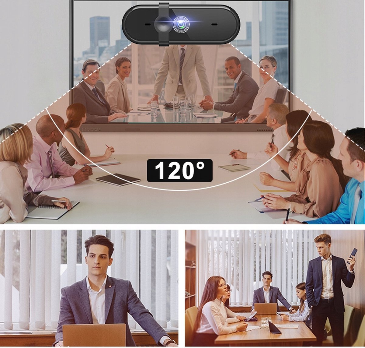 Zenwire W6 Webcam: Full HD 1080p, autofocus, privacy cover thumbnail 4