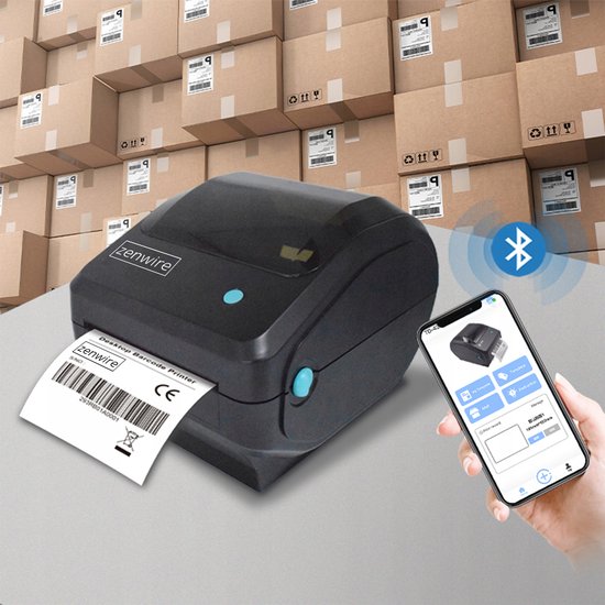 Mini thermische printer - Draagbare inktloze stickerprinter voor het