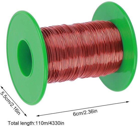 Alambre De Cobre Esmaltado 0.35mm Bobina De Devanado - Inductor De ...