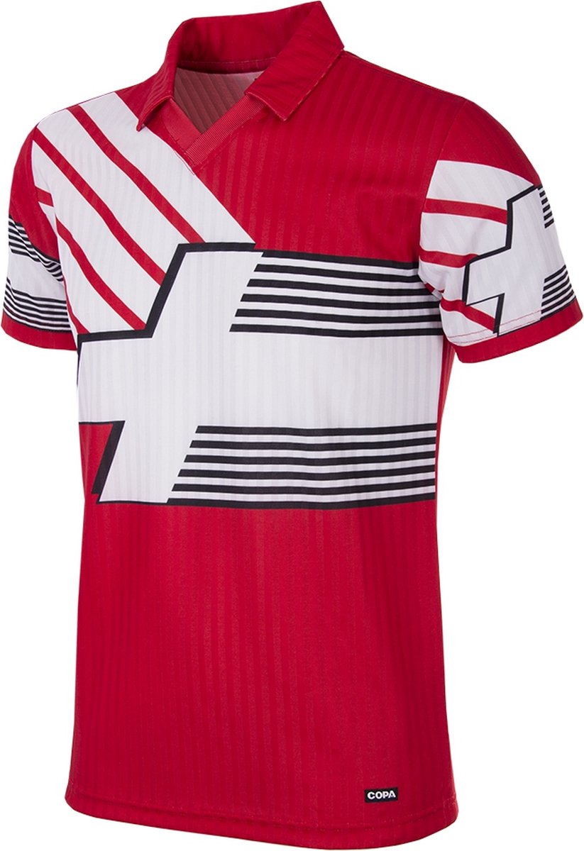 COPA Football - Zwitserland 1990 - 92 - Retro Voetbalshirt - Heren - XXL - Rood