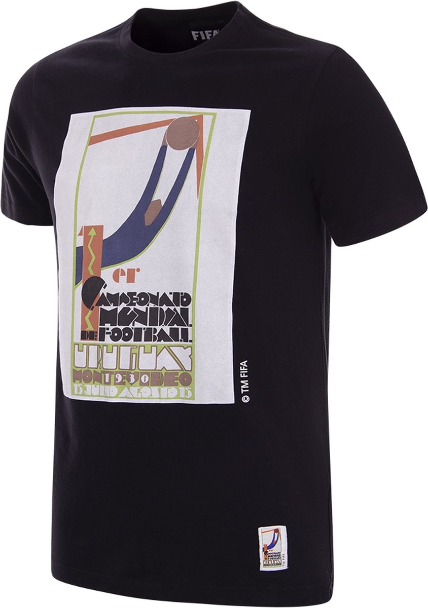 COPA - Uruguay 1930 WK Emblem T-Shirt - Heren - Zwart - XS