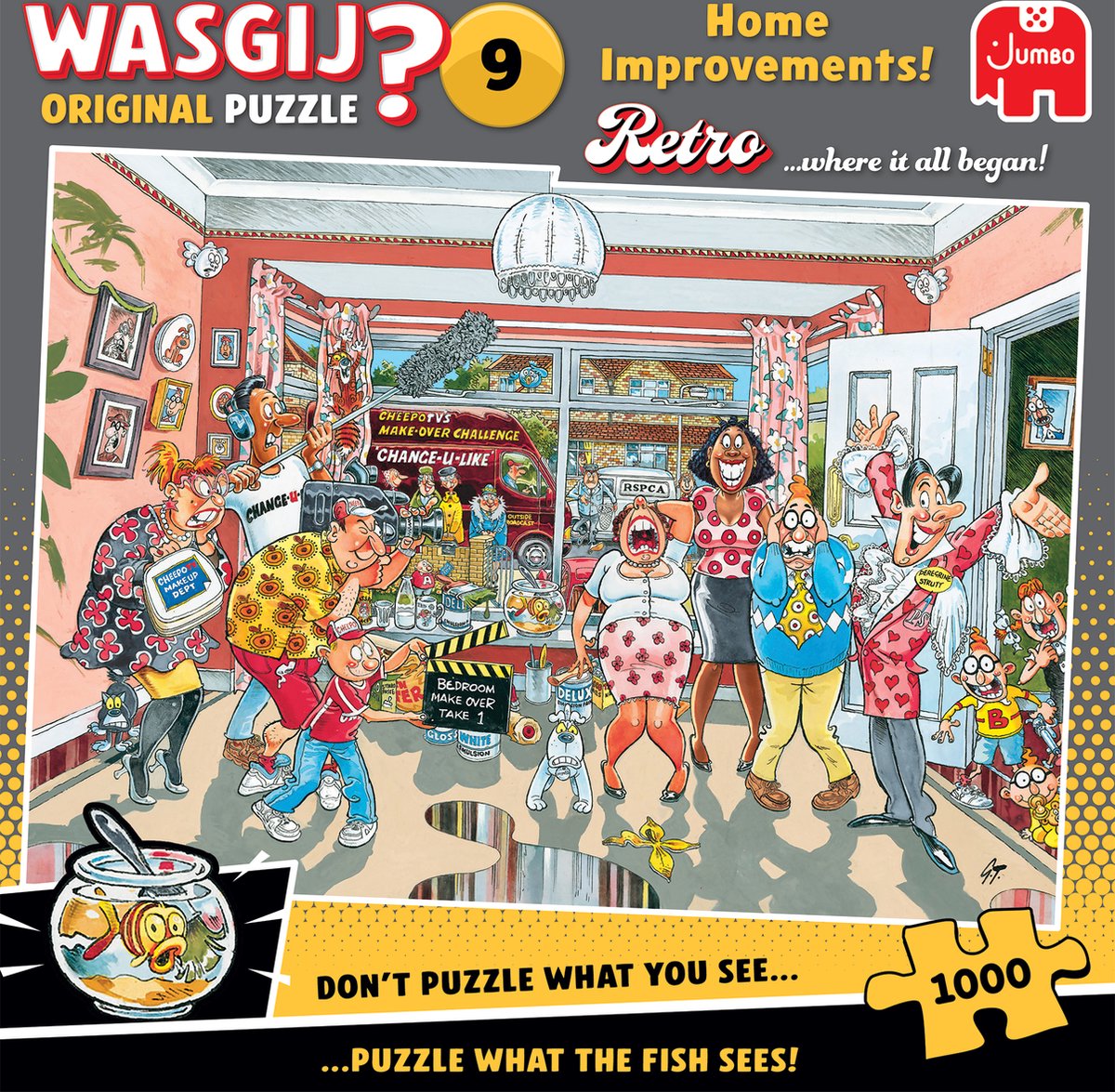 Wasgij Retro Original 9 - Klein verbouwinkje! - 1000 stukjes puzzel - Legpuzzel — afbeelding 3