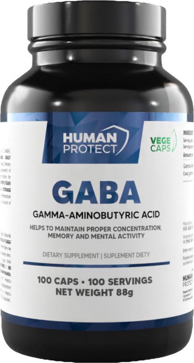 Human Protect - GABA - 100 caps - 100 doseringen