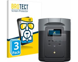 BROTECT - Screenprotector voor EcoFlow DELTA 2 Max - Folie Beschermfolie Beschermglas transparant 3 Stuks