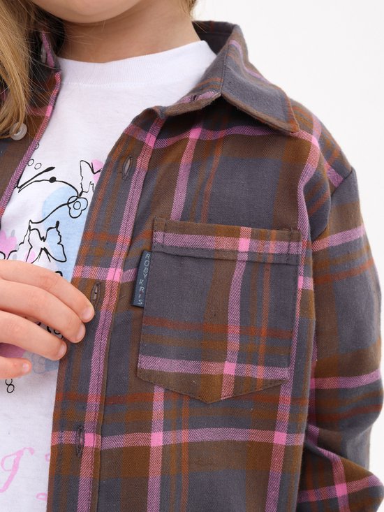 RobyKris Garçons / Filles / Unisexe / Chemise Enfants / Chemise | Manches longues | Flanelle | taille 134-140