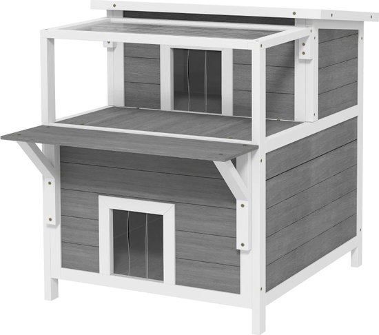 Maison Pour Chat Isolée Extérieur – Niche Isotherme, Anti-humidité, Tissu Oxford – Tailles S/M/L Pour Chat Ou Petit Chien