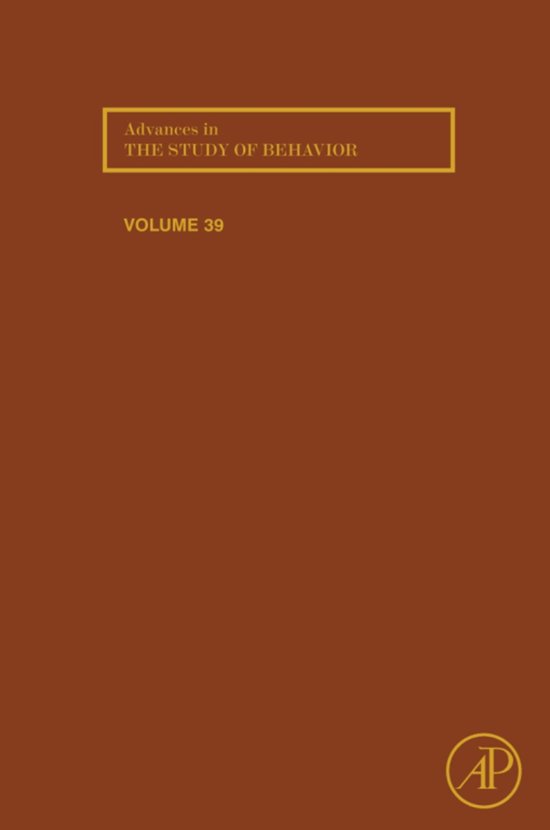 Advances in the Study of Behavior - cover