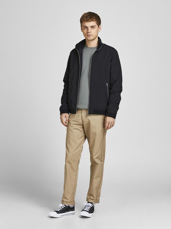 Jack & Jones - Heren Jas zomer Mash Harrington Bomber - Zwart - Maat L