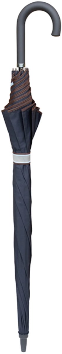 Classic Canes Paraplu - Zwart - Polyester - Doorsnee doek 125 cm - Met blauwe rand - Lengte 96 cm