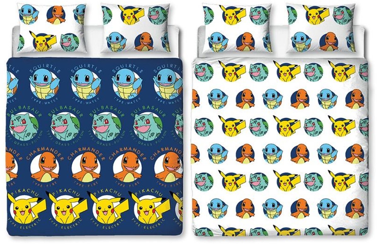 Pokémon dekbedovertrek voor tweepersoonsbed