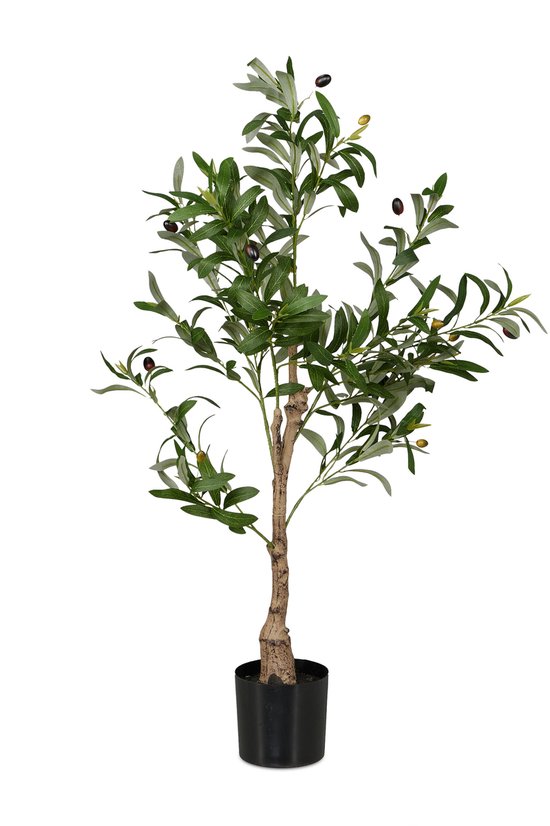 olivier artificiel - 90 cm - en pot - plante artificielle - pour l'intérieur