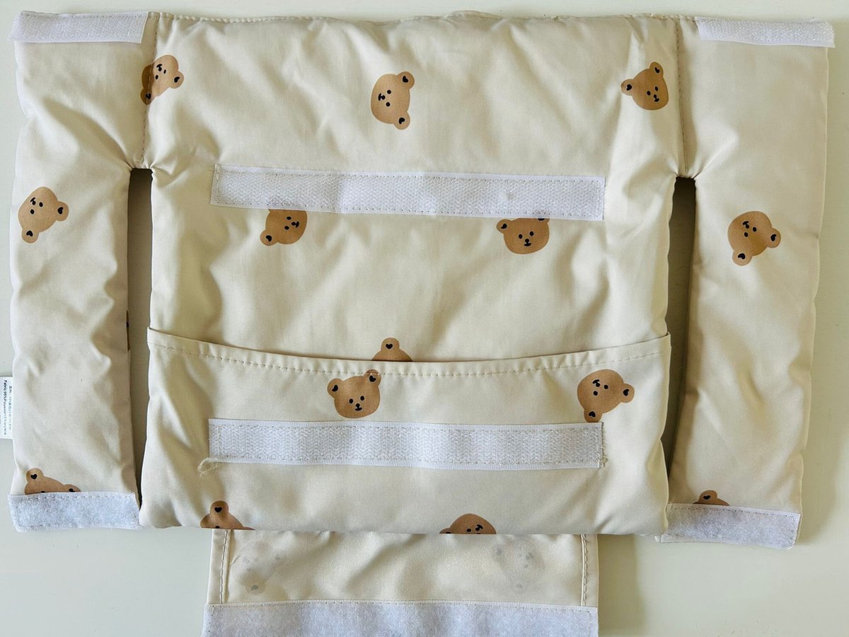 Stoelverkleiner Kinderstoel – Compatibel met Stokke Tripp Trapp – Waterbestendige Kussenset – Beertjes Print – foto 5