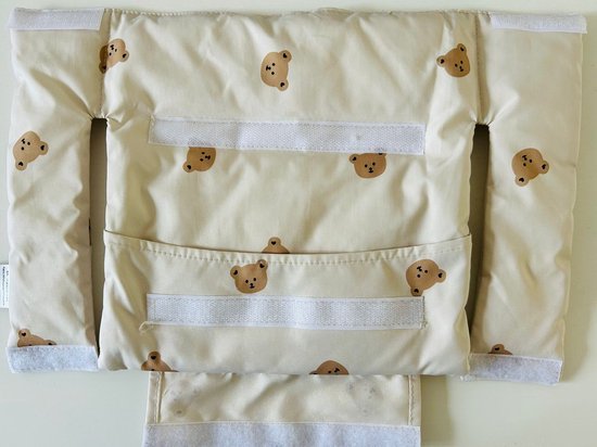Stoelverkleiner voor kinderstoel - Beertjes - Meegroei - Waterbestendig Kussenset van Sweet Baby. — afbeelding 5