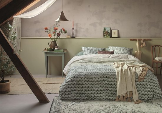 Ariadne at Home Mixed dekbedovertrek - Eenpersoons - 140x200/220 - Groen van Merkloos — afbeelding 4