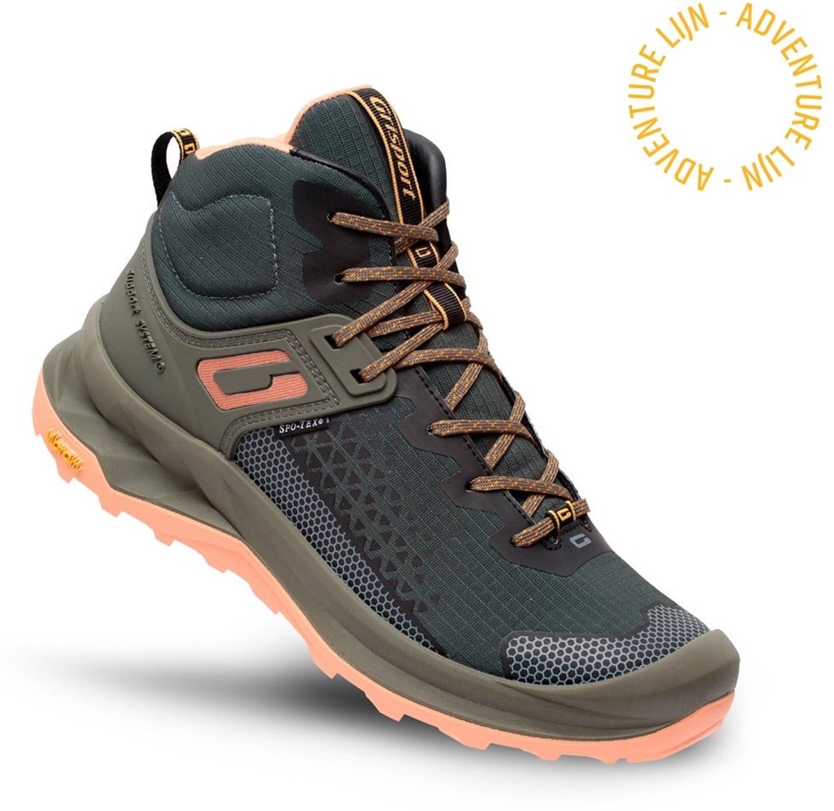 Grisport Explorer Mid Wandelschoen Heren leren lage wandelschoenen /Peach Multicolor
