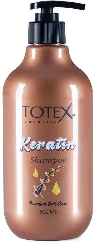 Totex Hair Keratin Shampoo Premium Hair Care 500 ml Hydrating and Nourishing Deep Moisturising Quick Repair of Damaged Hair For All Hair Types