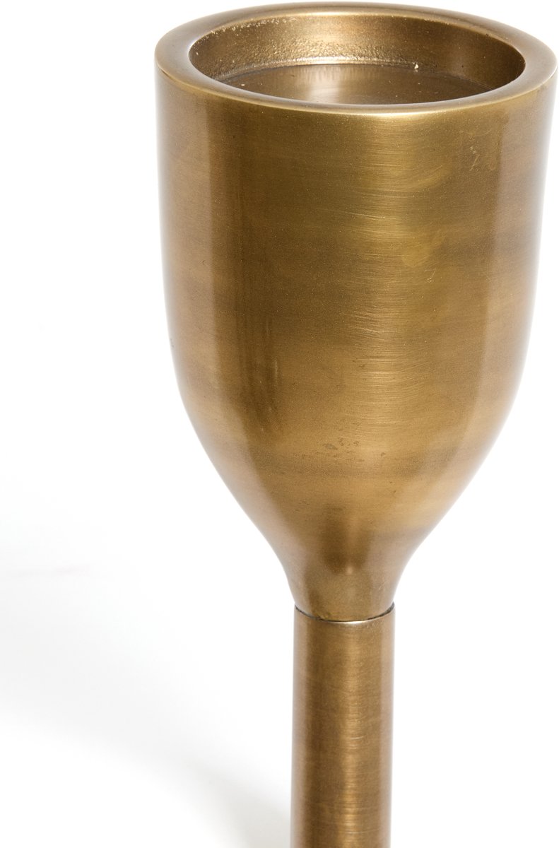 Kandelaar VELEZ - Ø13x77cm - Brons