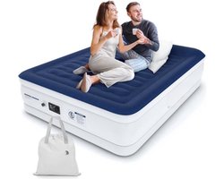 Luxe Tweepersoons Luchtbed - 2 Persoons - Extra Hoog - Ingebouwde Elektrische Pomp - Kingsize - Kamperen - Reizen