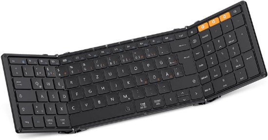 ProtoArc XK01 Opvouwbaar Bluetooth Toetsenbord Met Cijferblok – QWERTZ, Oplaadbaar & Draagbaar