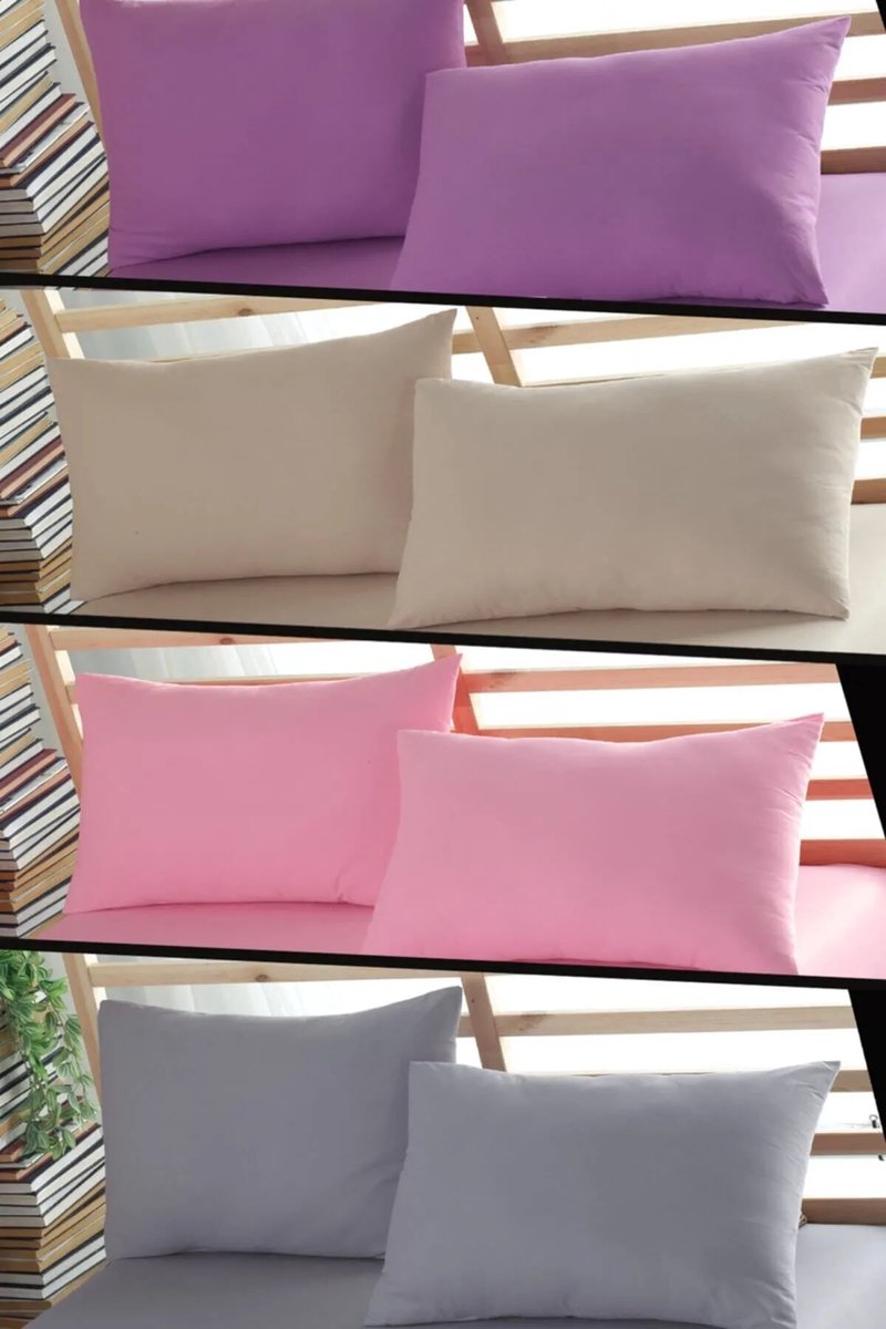 Kussenslopen – 100% Katoen – De Linde Home – Set van 8 – Zachte Kussenslopen – Diverse Kleuren – 60x70 cm – Ranforce Katoen – Zacht & Ademend – Perfecte Pasvorm – Hypoallergeen – Duurzaam – Stijlvol & Comfortabel