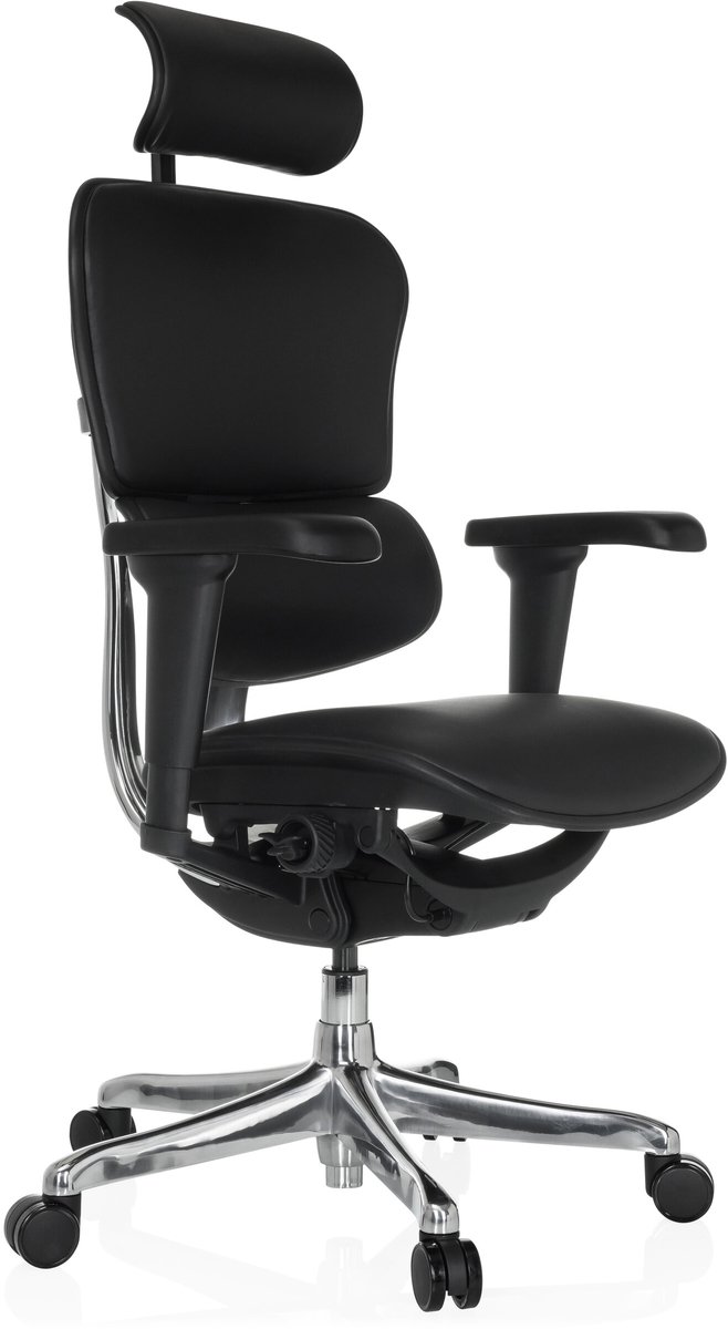 Bureaustoel / Directiestoel ERGOHUMAN ULTRA L GEN2 Leder zwart hjh OFFICE van hjh office
