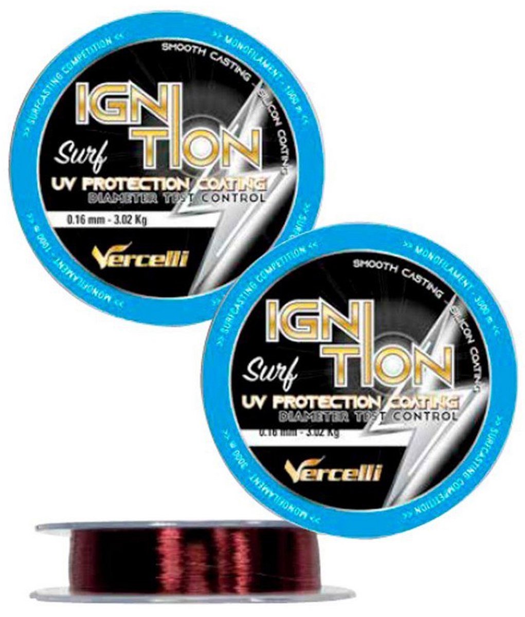 Vercelli Ignition Surf Monofilament 1000 M Zwart 0.200 mm