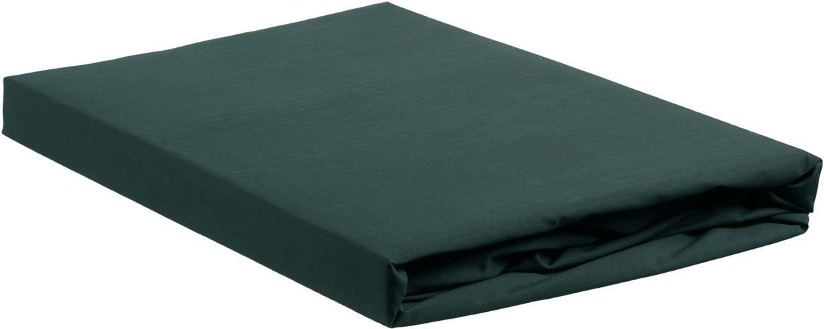 Ambiante Katoen - Topper Hoeslaken - 180x200 - Donker Groen