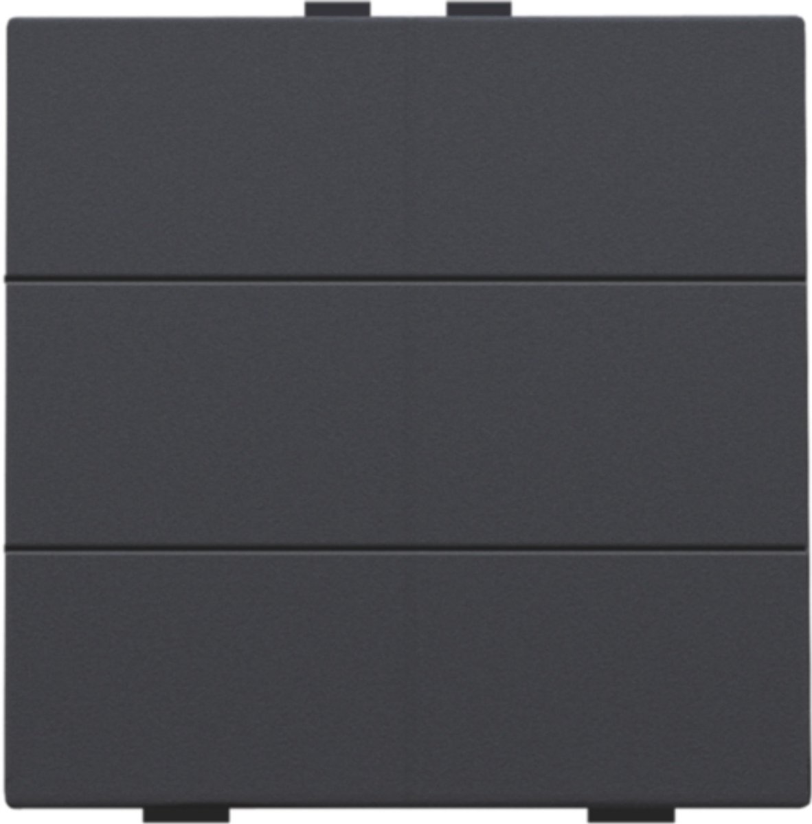 Niko Home control zesvoudige drukknop anthracite - 122-51006