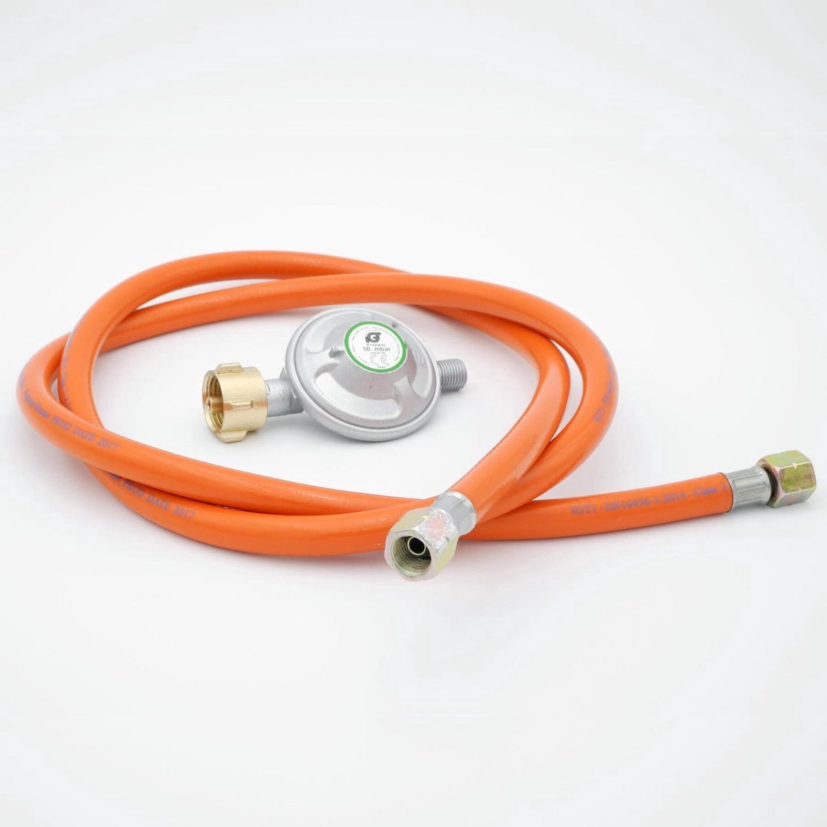 Soroh® - Gasslang met drukregelaar 1,5 meter 50mbar - Gasslang - 150cm - Barbecue gasslang