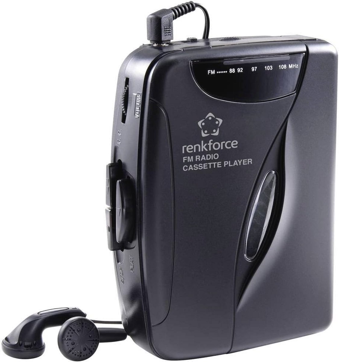 Draagbare Cassettespeler met FM Radio en Autostopfunctie