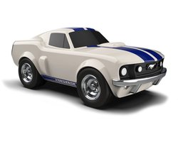 BAGHERA Speelgoedauto - Ford Mustang Wit - 19X9,5X7,5Cm - In Geschenkdoos - 3 Jaar