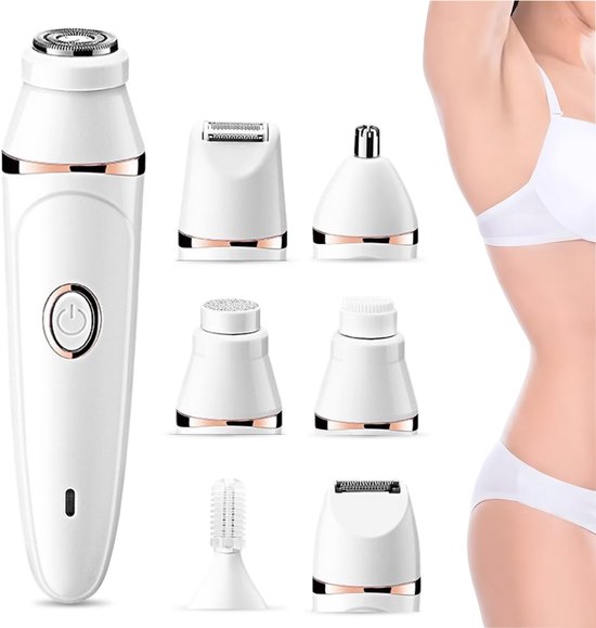 Vimora 7-in-1 Ladyshaves voor vrouwen - Scheerapparaat voor dames - Ontharing & gezichtshaar - Bikini lijn - Verwijderen - Epilator - Gezicht - Trimmer - Gezichtsepilator vrouw - Epileerapparaat