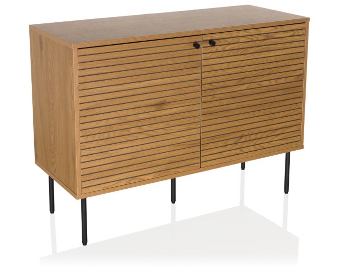 hjh LIVING Dressoir LINNO S 100x40x74 cm 2 deuren eiken hjh LIVING