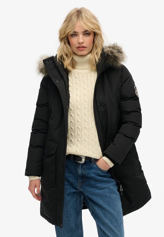Superdry EVEREST FAUX FUR PARKA JACKET Dames Jas - Maat M