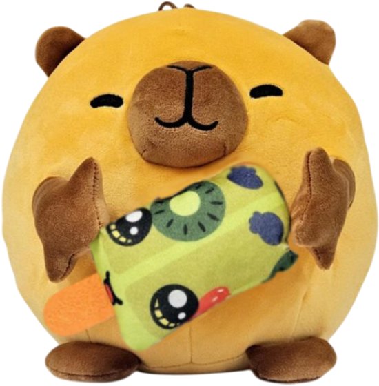 Capibara knuffel met schildpadrugzak • Mijn Knuffel