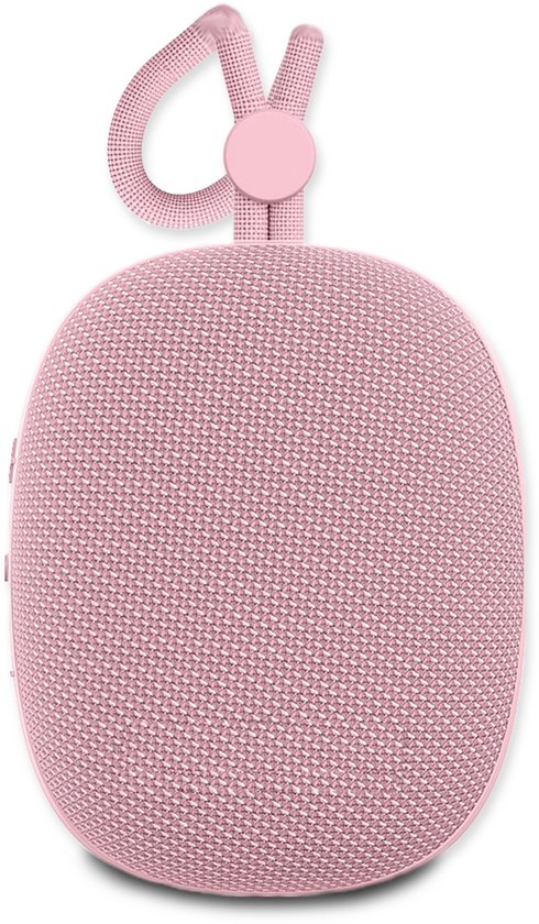 Mini Bluetooth Speaker Draadloos IPX5 Waterbestendig Draagbaar Koord Roze Goud – Compact, 8u batterij